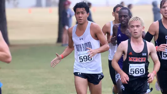 Robert Pedroza runs cross country