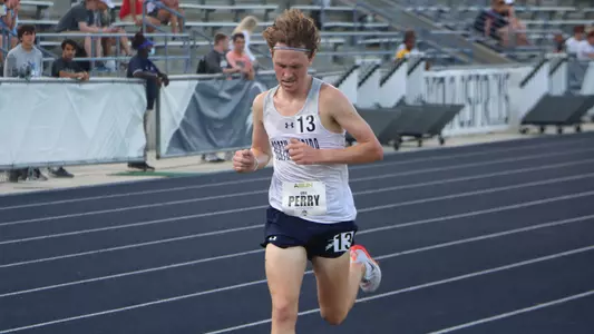Cole Perry competing at home track & field