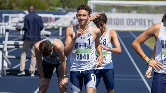 Jared Vazquez competing at home track & field