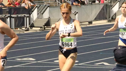 Lindsey Vansant competing at home track & field