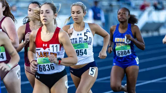 Lauren Jones competing at home track & field