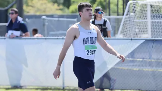 Jordan Travieso competing at home track & field