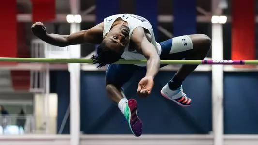 Tariq LaJoie competing at ASUN track & field