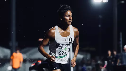 Onix Ortiz competing at home track & field