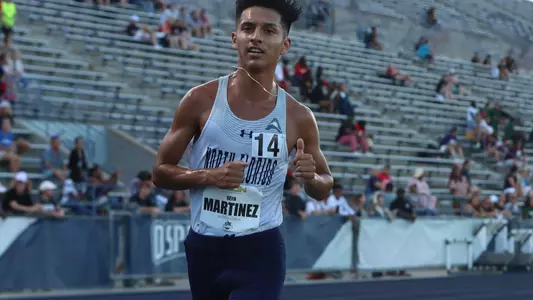Seth Martinez competing at home track & field