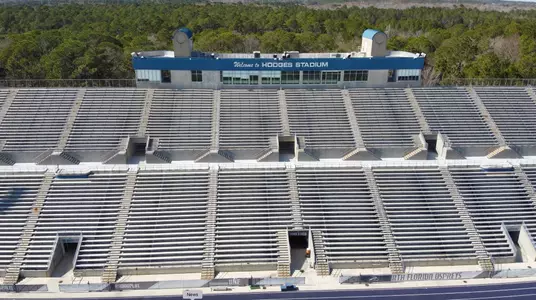 Aerial shot of Hodges Stadium stairs