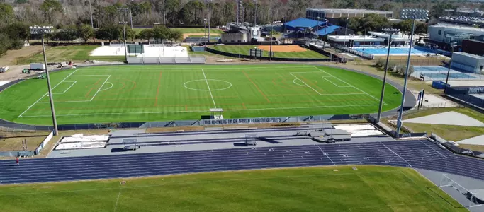 Aerial shot of Turf facility