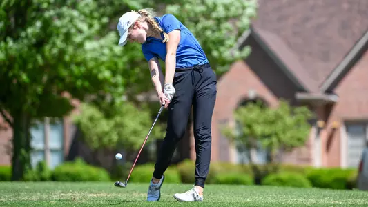 Christin off the tee box