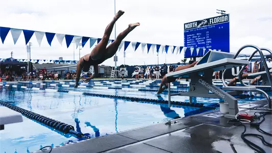 Swim off the block at the UNF Competition Pool Complex