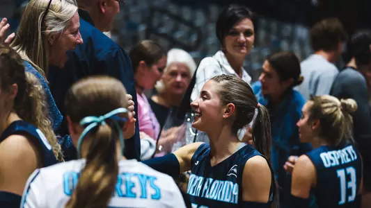 Rylee Moorhead smiling post game