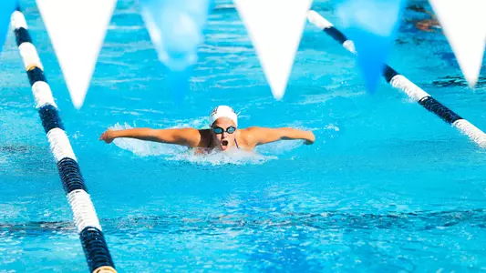 Reeves Showfety swimming at the UNF Competition Pool Complex