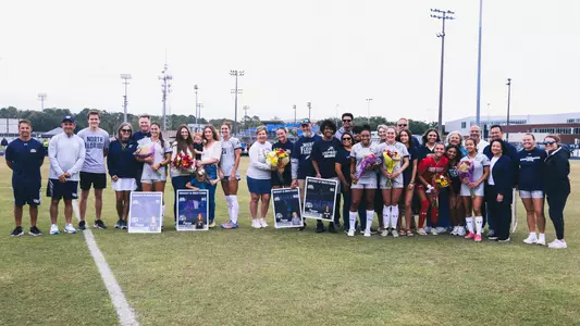 Women's Soccer Senior Day group photo