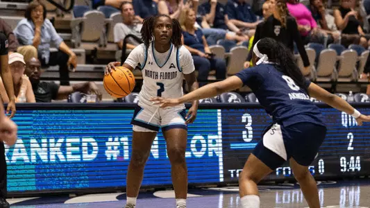 Jazmine Spencer looking at the clock