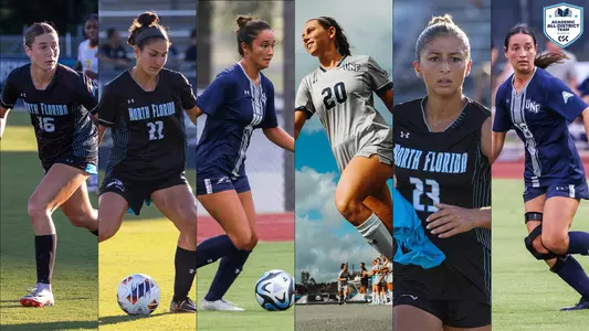 Women's Soccer CSC Academic All-District Selections graphic