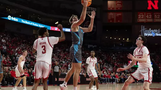 Nate Lliteras goes up for a layup