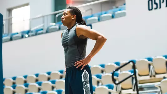 Ametri Moss holding his hands on his hips