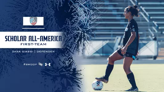 Zara Siassi United Soccer Coaches Scholar All-American graphic