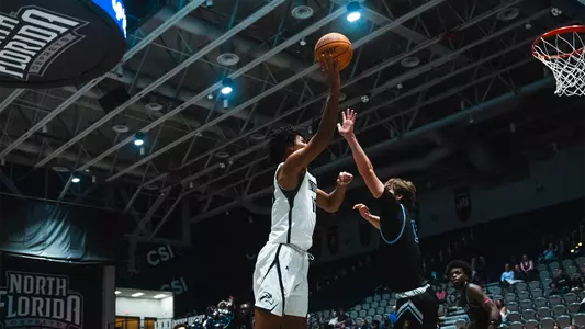 Josh Harris going up for a layup