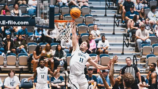 Nate Lliteras going up for the layup against Central Arkansas