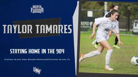 Taylor Tamares signing graphic women's soccer