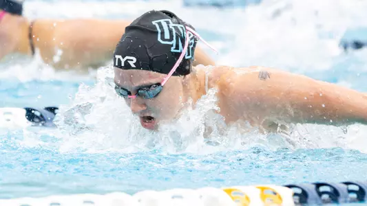 UNF Women's Swimming competing against Georgia Southern
