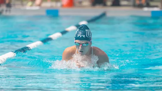 Ashley Kirby swimming at the UNF Competition Pool Complex