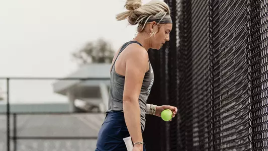 Anslee Long taking time before her serve