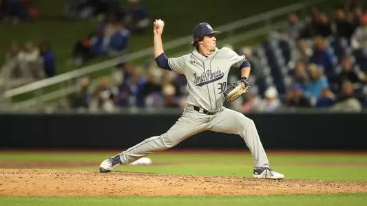 Brett Dennis throwing on the mound at UF