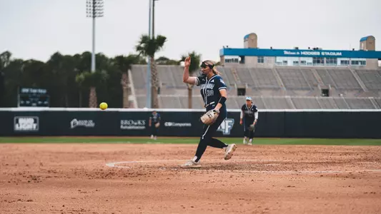 Kylah Berry on the circle pitching