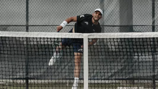 Rodrigo Crespo hitting ball