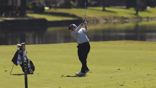 Jason Duff shot off the fairway