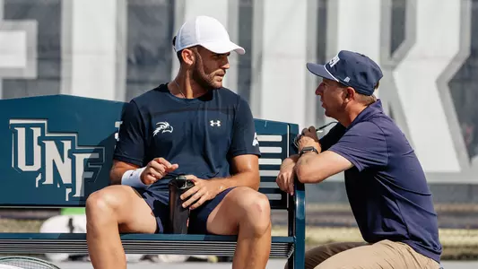 Rodrigo Crespo with coach lucas