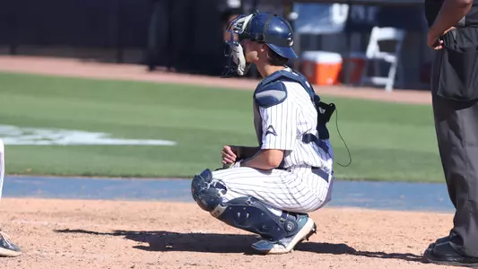 Jabin Bates playing catcher