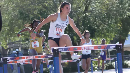 Celine D'Anna hurdles at Florida