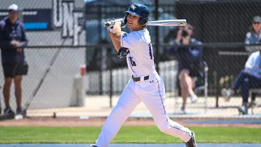Jabin Bates hits to left side of field