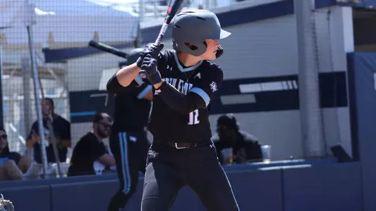Madisyn Federico at bat against FGCU
