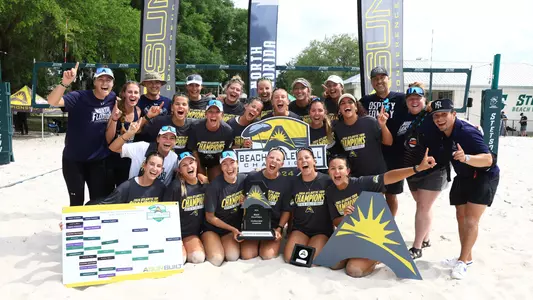 Beach Volleyball ASUN Championship Team Photo