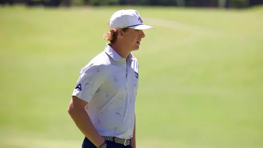 Andrew Riley looking down fairway