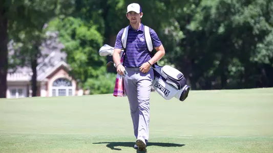 Robbie Higgins walking the course