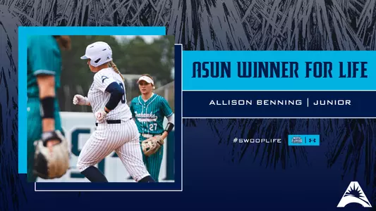 Allison Benning ASUN winner