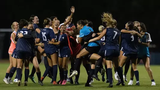 Women's Soccer victory celebrations at Miami