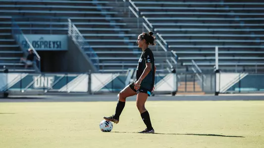 Zara Siassi on the ball at Hodges Stadium
