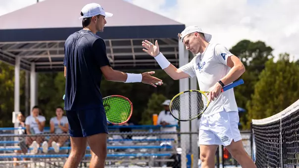 2025-26 North Florida Men's Tennis - Enrique Pena and Andreas Scott in UNF Invitational