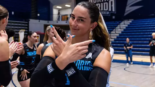 2025 North Florida Volleyball - Sofia Dawson celebration photo