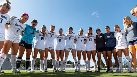 2025 North Florida Women's Soccer - Team Huddle