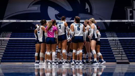 2025 Volleyball - Team Huddle Recap Photo