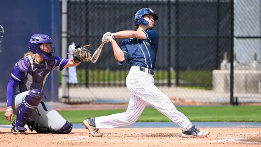 Jabin Bates Hitting a Home Run at Harmon Stadium