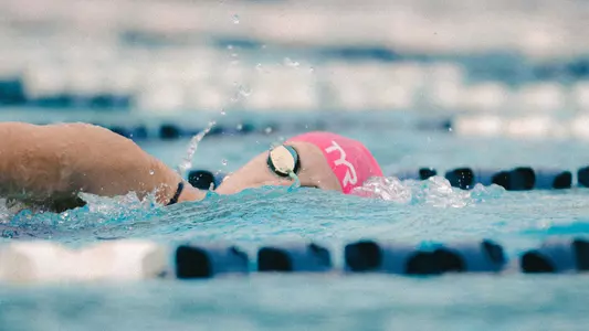 UNF Swimming practicing at the UNF Competition Pool Complex