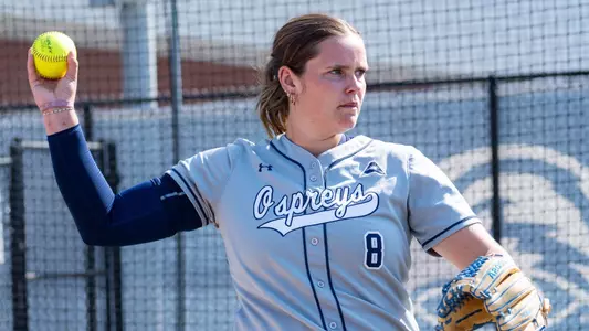 Allison Benning warming up to pitch