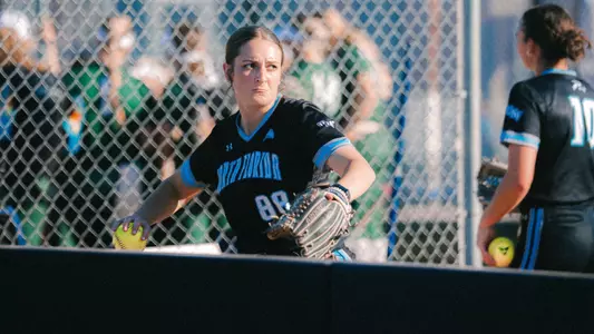 Cameron Ponich in the bullpen